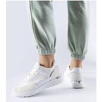 Love Lace Women's Lightweight Lace Up Rubber Sole Sports Sneakers for Spring Summer in White | Size: 6.5