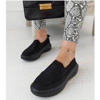 Love Lace Women's Marta Summer Slip On Rubber Shoes Round Toe Flexible Fit in Black | Size: 6.5