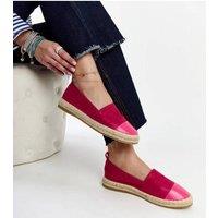 Love Lace Women's Espadrille Slip On Wedge Platform for Spring Summer All Day Comfort in Pink | Size: 4.5