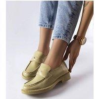 Love Lace Women's Elegant Loafers with Thick Sole Comfort Slip On in Pale Green | Size: 5.5