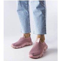 Love Lace Women's Yellville Slip On Sneakers Round Toe Summer Comfort Shoes in Pink | Size: 5.5