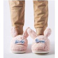 Love Lace Women's Low Cut Insulated Warm Slip On Slippers with Rubber Sole in Pink | Size: 8