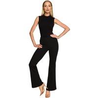 Love Lace Women's Elastic Waist Smooth Bell Trousers in Black | Size: Medium