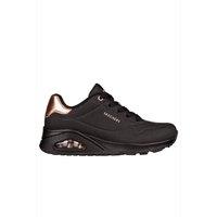 Skechers Women's Uno Metallic Heel Trainers Black | Size: 8