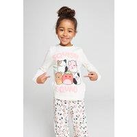 Brand Threads Squishmallows Pyjama Set in Cream | Size: 10-11 Years