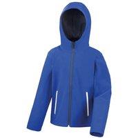 Result Core TX Performance Hooded Soft Shell Jacket in Bright Blue | Size: 5-6 Years