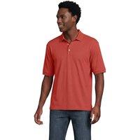 Lands' End Men's Supima Polo Shirt, Traditional Fit in Burnt Orange | Size: Large