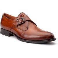 Base London Men's Faraday Single Monk Shoe in Tan | Size: 11