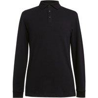 Brook Taverner Men's Frederick Long-Sleeved Polo Shirt in Black | Size: XL