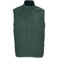 SOL'S Men's Falcon Softshell Zipped Body Warmer in Green | Size: Medium