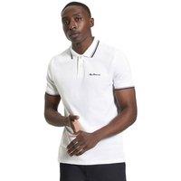 Ben Sherman Men's Signature Pique Polo Shirt in White | Size: XL