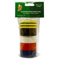 Shurtape Electrical Tape Multipack X 5 - 19mm x 4m in Red