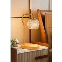 Living and Home Dimmable Candle Warmer Lamp with Timer in Gold