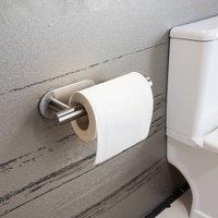 Garden Sanctuary Wall Mounted Stainless Steel Toilet Paper Roll Holder for Bathroom in Silver