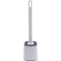 Garden Sanctuary Flexible Silicone Toilet Brush & Holder in White