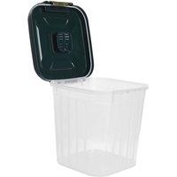 Garden Sanctuary Large Capacity Food Storage Container in Clear