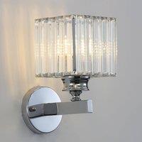 COMELY Modern Crystal Wall Lights, E27 Silver Crystal Wall Lights, Silver
