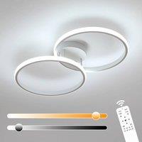 COMELY Dimmable Ceiling Light, Modern Round Ceiling Lights 36W, White