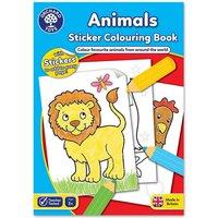 Orchard Toys Animals Sticker Colouring Book