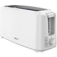Igenix 4 Slice Toaster, Removable Crumb Tray in White