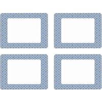 Orsina Casablanca Set Of Four Blue Placemats