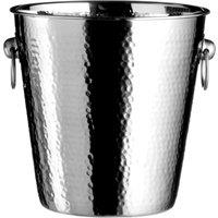 Orsina Mixology Hammered Effect Stainless Steel Champagne Bucket in Silver