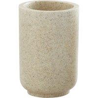 Orsina Natural Stone Effect Tumbler, Polyresin Bathroom Tumbler Cup, Small Water Tumbler, Frosted Tumbler For Decor