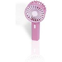 Prem-i-Air Mini USB Rechargeable Hand Held Fan With Strap Pink