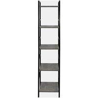 OHS Shelving Unit 5 Tier Living Room Storage Organiser Modern Wire Home Decor Office in Light Grey