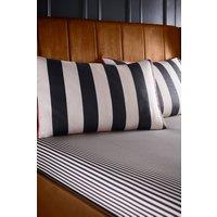 Laurence Llewelyn-Bowen 'Festivo Circus Stripe' 100% Cotton Fitted Bed Sheet in Black | Size: Super King