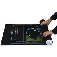 FINEWAY Jigsaw Puzzle Mat Roll for 1000 Pieces with Carry Storage Bag in Black