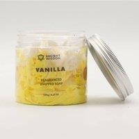 KDMD Vanilla Whipped Soap 120g Creamy Sweet Cleansing Jar in Yellow