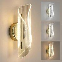 COMELY LED Wall Lights, 12W Creative Spiral Design Gold Wall Light
