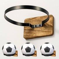 EONLION 4Pcs Ball Storage Holder Wall Mount in Black | Size: 500mm