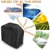 KORVIXA Heavy Duty BBQ Cover L(145*61*117cm) in Black | Size: 140 cm x 60 cm
