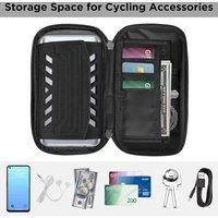 KORVIXA Waterproof Bicycle Phone Holder Bike Handlebar Bags Smartphone in Black
