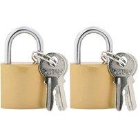 Kelvenix U Lock 2pcs Brass Iron Heavy Duty Padlock in Gold | Size: 10000mm x 520mm