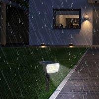 EONLION 1Pcs 59 LED Solar Spot Lights Garden in Black | Size: 100 cm