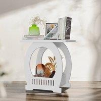 EONLION White Bedside Table Cabinet Side | Size: 100 cm