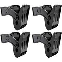 Havendro 4PCS Heavy Duty Non-Slip Mat Clips in Black