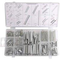Havendro 200Pcs Stainless Steel Spring Pins 12 Sizes in Silver