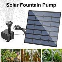 EONLION Black Garden Solar Water Pond Pump Powered | Size: 100 cm