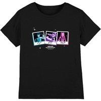 KPop Demon Hunters Polaroids Kids T-Shirt, Black | Size: 12-13 Years