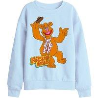 The Muppets Fozzie Bear Dancing Kids Sweatshirt, Light Blue | Size: 5-6 Years