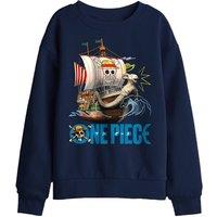 One Piece Going Merry Doodles Kids Sweatshirt, Navy | Size: 5-6 Years
