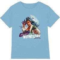 One Piece Miss Wednesday Doodle Kids T-Shirt, Light Blue | Size: 7-8 Years