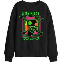 One Piece Abstract Logo Kids Sweatshirt, Black | Size: 7-8 Years