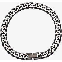 Unique Men's Stainless Steel Black IP Plated Curb Necklace LAK-156/50CM | Size: 50 cm