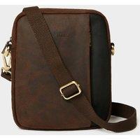 OSPREY LONDON Men's The Jenson Small Leather Messenger Bag in Chocolate