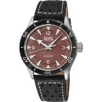 Gevril Men's Franklin Swiss Automatic Sellita SW200-1 Black Acrylic Bezel Watch